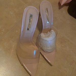 Brand new clear heels